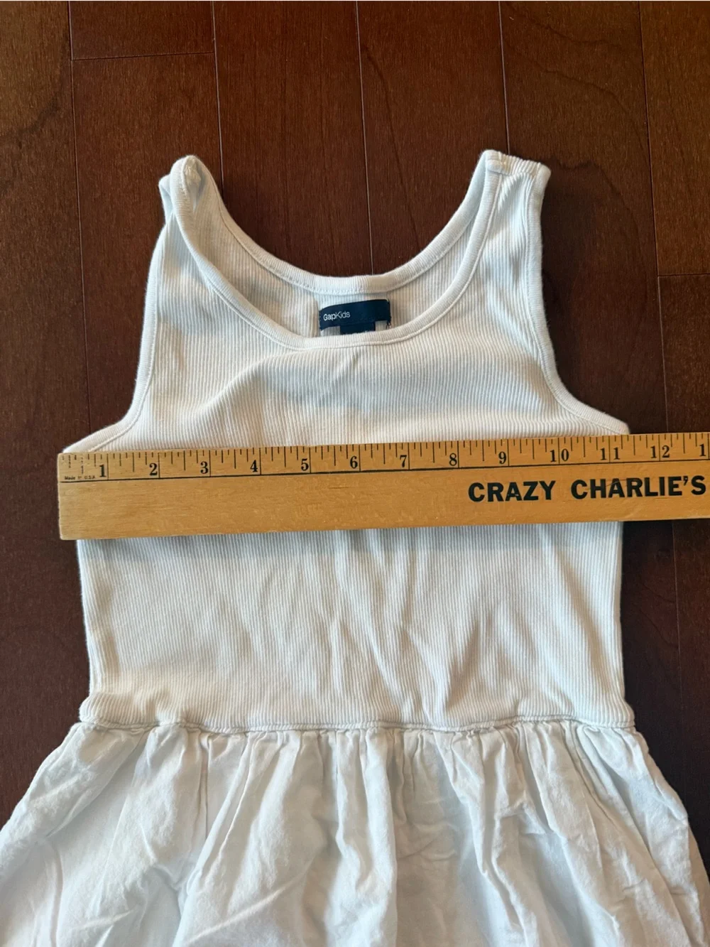 GAP White Sleeveless Eyelet Cotton Dress